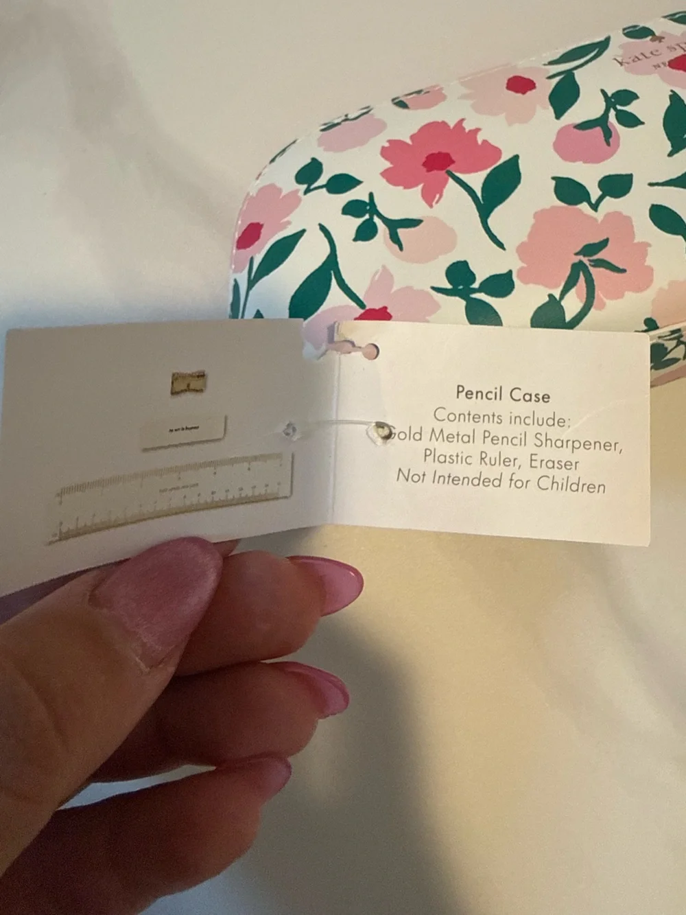 Kate Spade New York Pencil Case, Peony Party